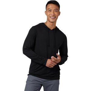32 Degrees Men's Cool Classic Long Sleeve Hooded T-Shirt | Anti-Odor | 4-Way